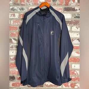 Pebble Beach Golf Links 1919, Antigua Blue and Gray Windbreaker Zip Up Jacket